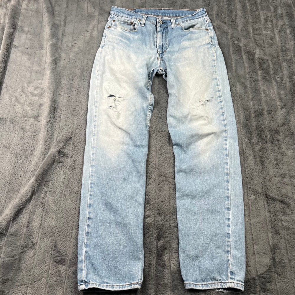 Levis 511 Slim Fit Jeans Mens 31x30 Light Wash Blue Denim 12817